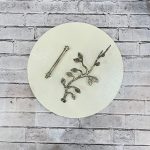 هولدر دو طبقه برگ برنجی